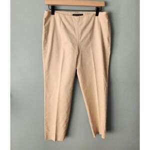 Lafayette 148 Flat Front Tan Capri pants - Size 6